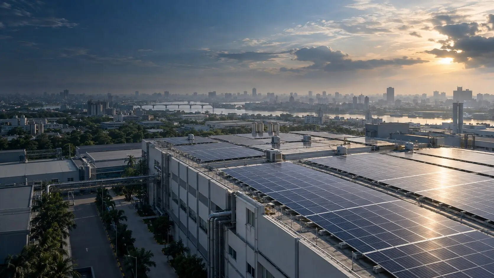 Industrial rooftop solar
